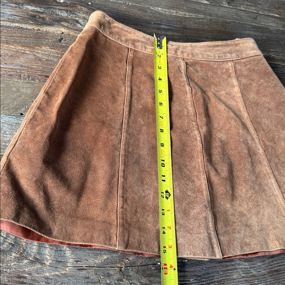 GAP vintage real suede snap skater skirt mini‎ EVC size small - Picture 8 of 8